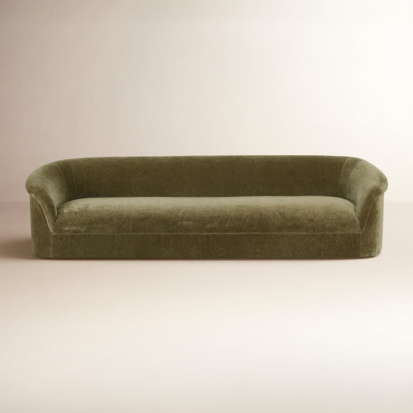 Arthur 109'' Chenille Upholstered Sofa, Dark Green