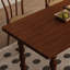 Ensemble de table de salle à manger en bois massif de style européen-106219115