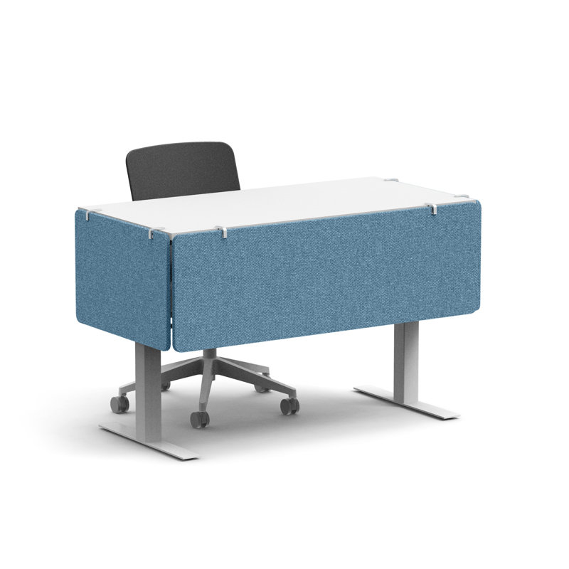 Panneau de modestie en tissu Pinnable, Bleu ardoise, H 16,5 po x L 27 po