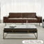 Canapé modulaire brun en similicuir-598041789-598041760