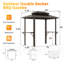 8 pi L 5 pi. D Pavillon de jardin en aluminium