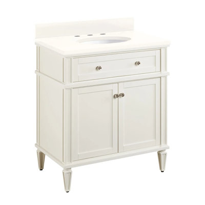 30" Elmdale Single Bathroom Vanity Set with Oval Undermount Sink