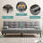 Adjustable Loveseat Sleeper With Retractable Cup Holders-2098208309