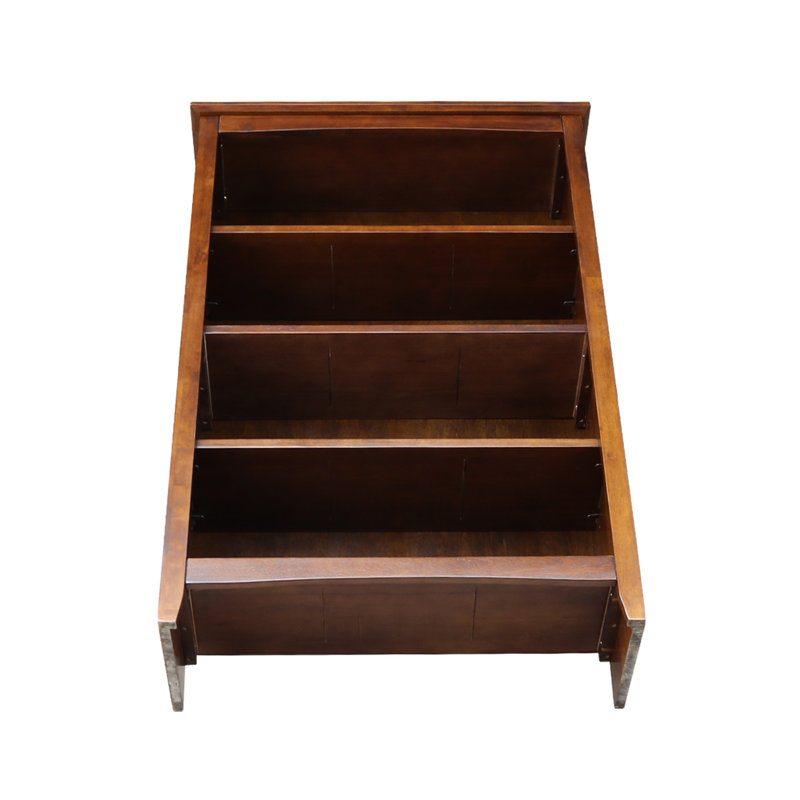 Bibliothèque standard Aspatria, (Quatre tablettes) H 48 po x l 32 po x P 12 po, Espresso