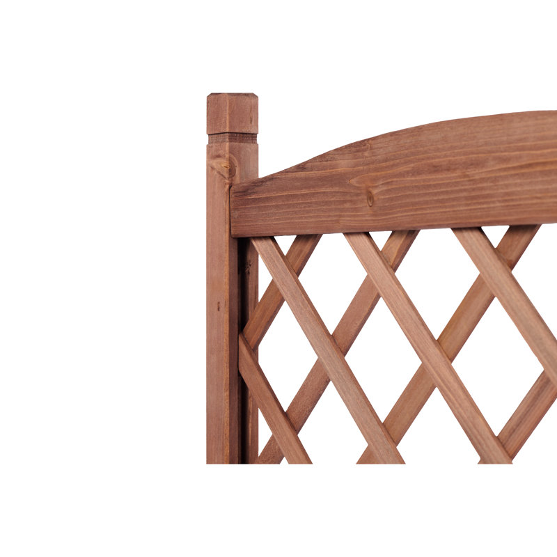 Lit de jardin surélevé avec 2 treillis - Boîte à fleurs et support à plante d'extérieur en bois 30 min Easy Up