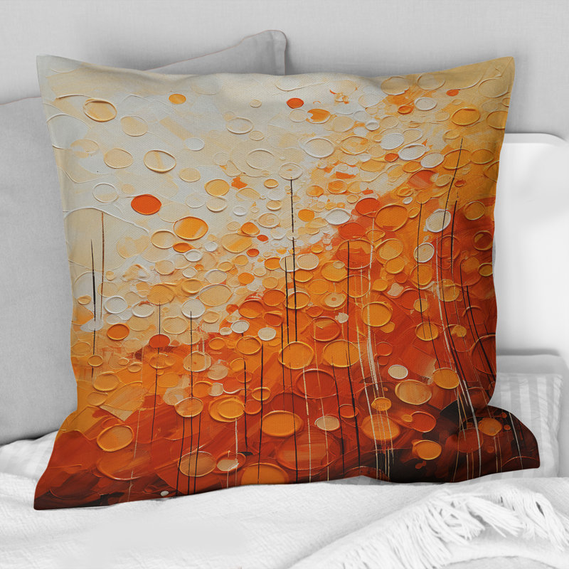 Coussin Tangerine Tango IV - Abstract Landscape