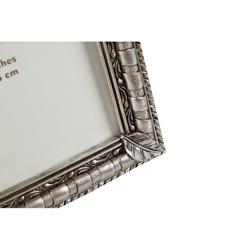 RESIN PHOTOFRAME, Silver, 10cm x 15cm
