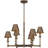 Aadyanth 6 - Light Steel Dimmable Chandelier