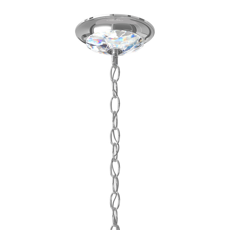 Chrysalita 6 - Light Glass Chandelier, Spectra Crystal