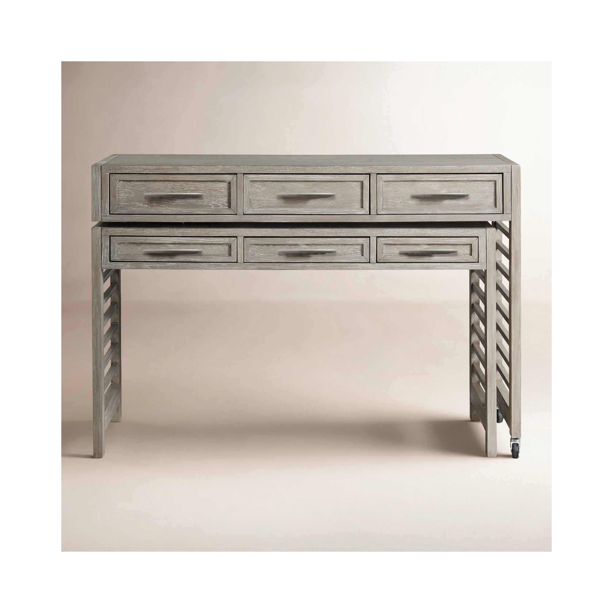 Gracelyn L-Shaped Writing Desk, Casual Taupe