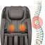Fauteuil de massage inclinable avec gravité zéro, fauteuil de massage gonflable pour tout le corps avec haut-parleur Bluetooth, repose-pieds