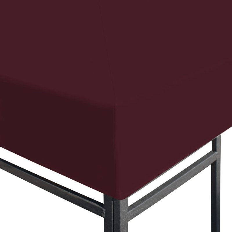 Harriotte Dakota Fields Fabric Replacement Canopy for Gazebo, Maroon