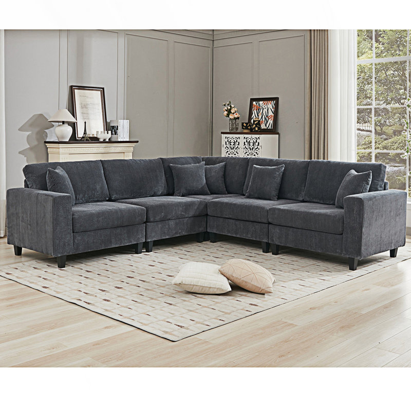 Ensemble de canapé modulaire surdimensionné surdimensionné, canapé en L