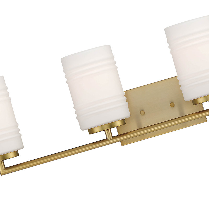 4 - Light Dimmable Vanity Light, Brushed Gold