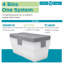 Paquet de 4 contenants de rangement verrouillables 100 pte