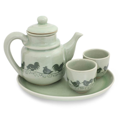 Rosalind Wheeler Renteria 19oz. No Pattern Teapot