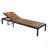 Adjustable Backrest Outdoor Chaise Lounges For Patio, Poolside, And Beach, Durable Steel And Acacia Wood Construction-1212517556