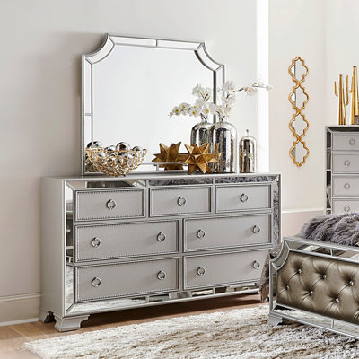 Mobilier de chambre à coucher moderne 7 pièces