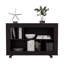 Console console, 5 tablettes, 4 roulettes