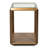 Gilbert Glass Top End Table
