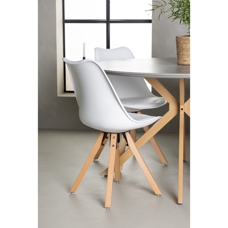 Gerber 4 - Person Dining Set, White, White