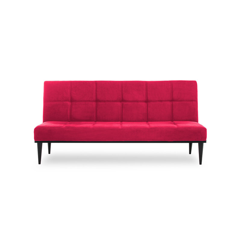 76'' Upholstered Convertible Sofa, Fuchsia