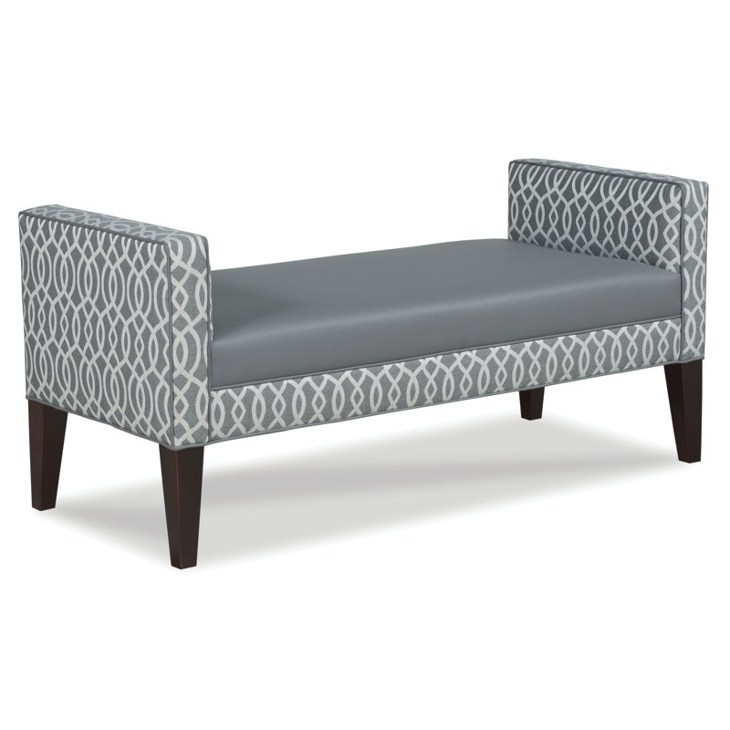 Banc rembourré Bradshaw, 9953 Pewter, Espresso