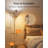 Modern 3-Light Floor Lamp With Shelf, Adjustable Color & Brightness, Remote & Button Control, 1200Lm LED Standing Tree Lamp For Living Room, Home Office, Bedroom