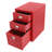 Cold-Rolled Steel Mobile Filing Cabinet With 3 Drawers For Home And Office-1409911352