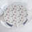East Urban Home Tropical Fitted Round Tablecloth Charcoal Grey Soft Pink-1949098308