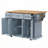 54inch Large Kitchen Island with Rubber Wood Drop Leaf-1559674353
