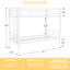 Lit superposé simple au-dessus d'un lit simple en métal pour enfants, filles, structure de lit en métal avec échelles et garde-corps, 2 lits convertibles, aucun sommier requis-603582203