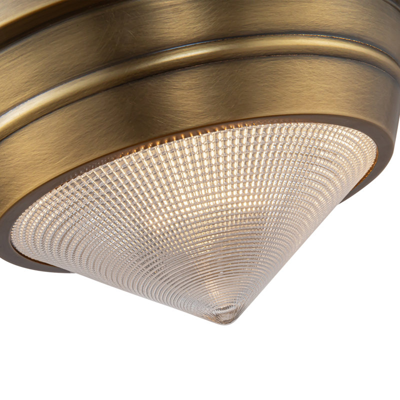 Willard 1 - Light Flush Mount, Vintage Brass