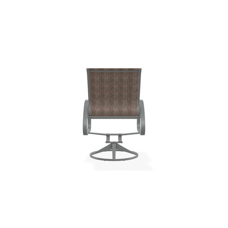 Aruba 1 Outdoor Dining Armchair, Textured Graphite, Red 1D Sunbrella®