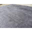 Tapis en soie gris foncé 9 pi 3 po x 12 po main one-of-kind noué la Durand