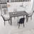 Modern Dining Table Set with Extendable Table and PU Dining Chairs-1761529180-1761529181