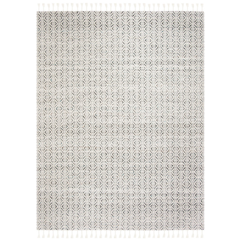 Tapis géométrique tissé à la main Renn Natura, Rectangle 6 pi x 9 pi