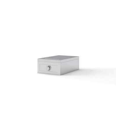 Cuisine extérieure Essential Series en acier inoxydable 304 et 430, brûleur latéral au propane liquide de 8 000 BTU et de 15 pouces