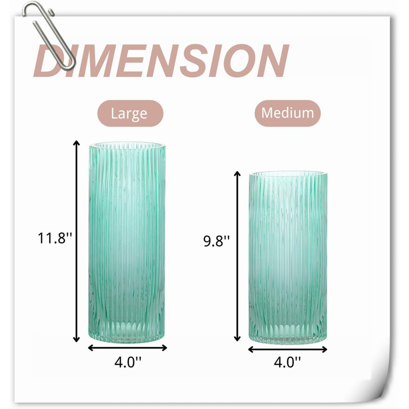Vase de table en verre Anayeli