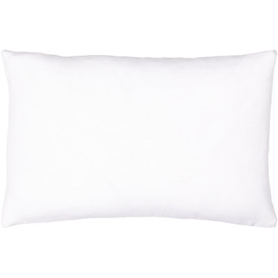 Saweres Linen Solid Pillow Cover & Insert Lumbar Polyester