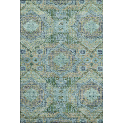 Premium Machine Washable Alaina AMF1929 Global Rug