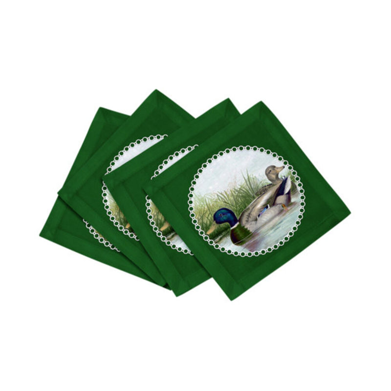 Square Napkins, Green