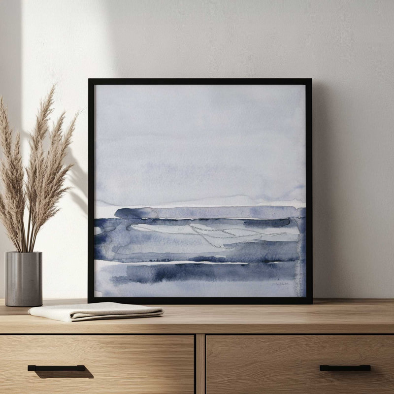 «Gray Skies II» par Jocelyn Elizabeth, reproduction d'art, 12 W x 12 H, Brown, Framed Print