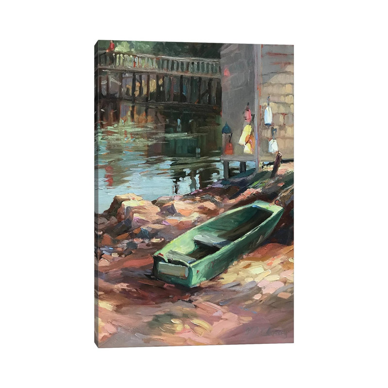 Boathouse Maine II 1 Piece Wall Art on Canvas, 30.48 cm H x 20.32 cm W x 1.905 cm D, Does Not Apply