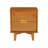 Solid Wood Groove Handle 2-Drawer Nightstand-1975598144