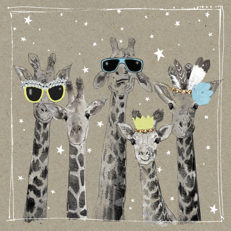 Fancy Pants Zoo III - Wrapped Canvas Print, 51cm H x 51cm W