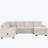 Sectional Sleeper Sofa Bed with Lounge Chair, USB and Type-C Interfaces-1866886681