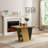 61.81 (46.46) Inch Extendable Dining Table With Built-In Storage, Modern Wooden Table With Sturdy Metal Frame And MDF Base, Adjustable Tabletop For Home Kitchen, Dining Room, And Office Spaces.-111286414