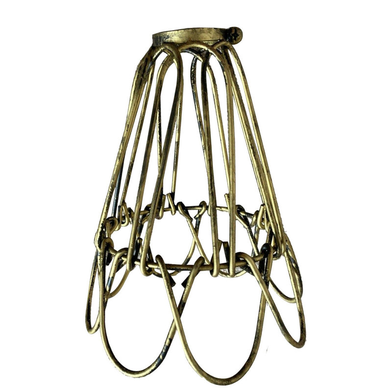 39.37cm H Metal Novelty Lamp Shade ( Uno ) in Brushed Brass