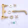 Wall Mounted Optional 2-handle Bathroom Faucet